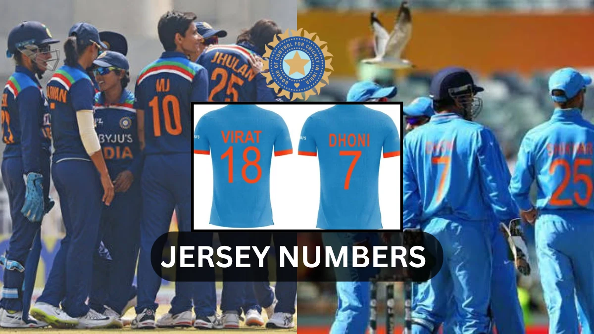 Indian Cricket Team Jersey Numbers : Men's and Women's 1 -100