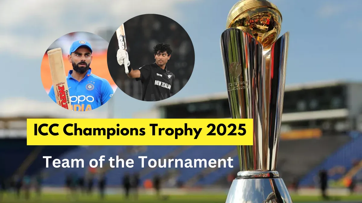 ICC Champions Trophy 2025 : Team of the tournament announced 5 indians included